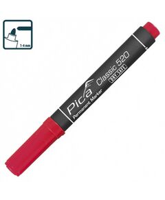 Маркер перманентний Pica Classic 520/40, червоний, фото  | SNABZHENIE.com.ua