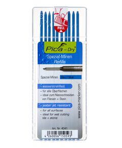 Сменные грифели PICA Dry 4041, водостойкие, синие, 10 шт., фото  | SNABZHENIE.com.ua