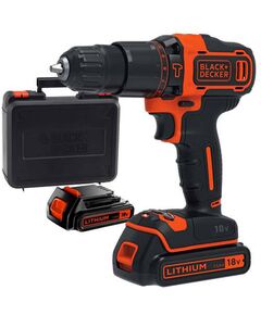 Акумуляторна ударна дрель-шуруповерт BLACK DECKER BDCHD18KB 18 В, фото  | SNABZHENIE.com.ua