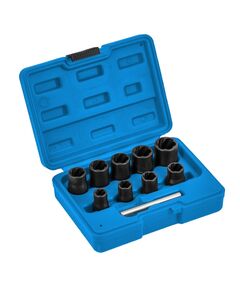 Набір екстракторів для пошкоджених болтів та гайок 10 шт HOEGERT HT8G401, фото  | SNABZHENIE.com.ua