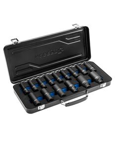 Набір торцевих ударних головок, 1/2, 15 шт., CrMo, довгі HOEGERT HT4R049, фото  | SNABZHENIE.com.ua