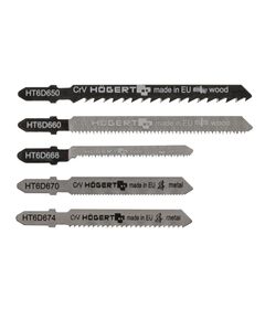 Набор полотен для электролобзика по дереву и металлу, 5 шт HOEGERT, фото  | SNABZHENIE.com.ua