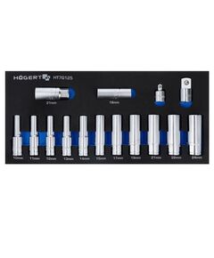 Набор насадок 1/2 с переходниками 14 шт. HOEGERT, фото  | SNABZHENIE.com.ua