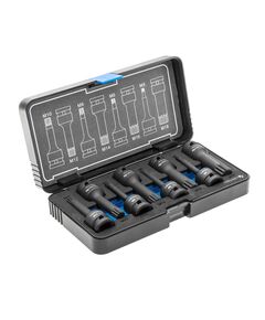 Торцевые ударные головки Spline, 8 шт.: M5-M18, 1/2", CrMo HOEGERT HT6R006, фото  | SNABZHENIE.com.ua