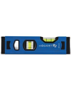 Рівень алюмінієвий 20 см 2 вічка HOEGERT HT4M001-D, фото  | SNABZHENIE.com.ua