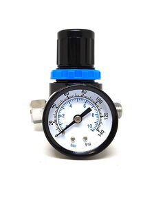 Регулятор давления с манометром 1/4, 12 бар, HOEGERT HT4R873, фото  | SNABZHENIE.com.ua