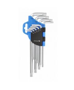 Набір ключів TORX CrV, 9 шт. довгих HOEGERT HT1W809, фото  | SNABZHENIE.com.ua
