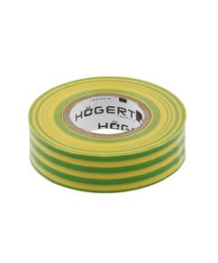 Ізоляційна стрічка ПВХ, жовто-зелена HOEGERT HT1P286, фото  | SNABZHENIE.com.ua