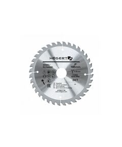 Диск пилковий по дереву 185x24Tx30 Mn65 HOEGERT HT6D778, фото  | SNABZHENIE.com.ua