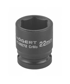 Головка торцевая ударная 1/2, 22 мм, CrMo, DIN 3121, HOEGERT HT4R072, фото  | SNABZHENIE.com.ua