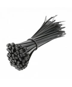 Нейлонові стяжки 3,6 x 140 мм, 100 шт., чорні HOEGERT HT2C704, фото  | SNABZHENIE.com.ua