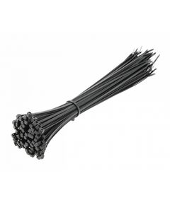 Стяжки нейлонові 3,6 x 300 мм, 100 шт., чорні HOEGERT HT2C708, фото  | SNABZHENIE.com.ua