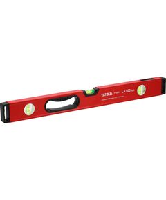 Рівень алюмінієвий YATO L= 60 см. 3 капсули, 1 ручка [30], фото  | SNABZHENIE.com.ua