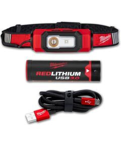 Акумуляторний налобний фонар L4 HL-VIS-301 MILWAUKEE, USB зарядка, фото  | SNABZHENIE.com.ua