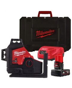 Акумуляторний лазерний нивелір Milwaukee M12 3PL-401C, зелений промінь, фото  | SNABZHENIE.com.ua