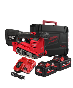 Акумуляторна стрічкова шліфмашина M18FBTS75-502X з бездротовим двигуном, фото  | SNABZHENIE.com.ua