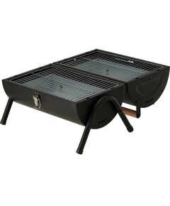 Гриль вугільний розкладний, переносний LUND, 2 решітки- 34х 21 см, 42x 28x 35 см, висота- 18 см, фото  | SNABZHENIE.com.ua