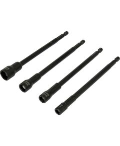 Насадки торцеві магнітні подовжені YATO з 6-гран. шпинделем, HEX М6, 8, 10, 13, l=150 мм. 4 шт. [10], фото  | SNABZHENIE.com.ua