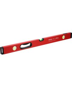 Рівень алюмінієвий YATO L= 80 см. 3 капсули, 1 ручка [20], фото  | SNABZHENIE.com.ua