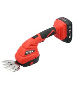 Кущоріз до живоплоту і трави акумул YATO Li-Ion 18В 2 АГод, леза до живопл l= 18см, до трави w= 92мм, фото  | SNABZHENIE.com.ua