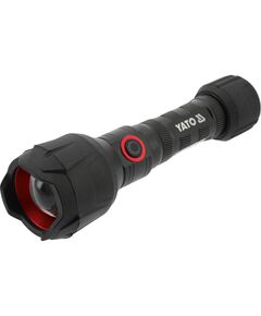 Ліхтар ручний з прогумованим корпусом YATO від акумулятора Li-Ion 3.7 V 2 АГод, 1000 Lm, 2 режими, фото  | SNABZHENIE.com.ua