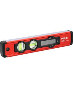 Рівень електронний з LED-дисплеєм YATO: L= 268 мм, магнітний, алюмінієвий корпус [20], фото  | SNABZHENIE.com.ua