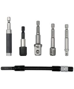 Тримачі-адаптери торцев і викрут вставок YATO з 6-гран. шпинделем, до квадр.- 1/4", 3/8", 1/2", 6 шт, фото  | SNABZHENIE.com.ua