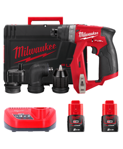 Дрель-шуруповерт MILWAUKEE M12 FUEL, крутний момент 34 Нм, насадки, фото  | SNABZHENIE.com.ua