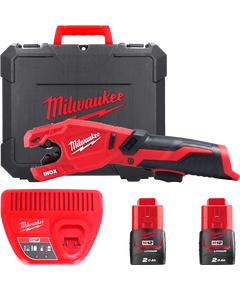 Акумуляторний труборіз по нержавійній сталі MILWAUKEE M12PCSS-202C, фото  | SNABZHENIE.com.ua