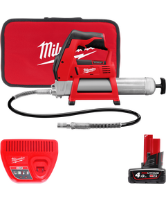 Шприц для змазки MILWAUKEE M12 GG-401B (Li-Ion 4Ач) 4933441675, фото  | SNABZHENIE.com.ua
