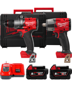 Набір акумуляторних інструментів Milwaukee M18FPP2F3-502X для професіоналів, фото  | SNABZHENIE.com.ua