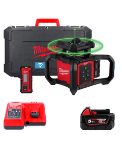 Лазерний ротаційний рівень MILWAUKEE M18 RLOHVG300-501C 300м, фото  | SNABZHENIE.com.ua