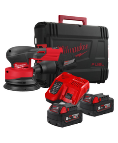 Шлифмашина эксцентриковая аккумуляторная MILWAUKEE &Oslash;125мм M18 FROS125-502X FUEL, фото  | SNABZHENIE.com.ua