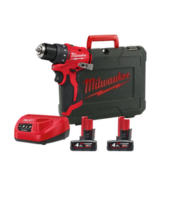 Дрель-шуруповёрт аккумуляторная бесщёточная MILWAUKEE M12 BLDDRC-402С (40Нм) (ЗУ+2акк.Х4Ач+кейс), фото  | SNABZHENIE.com.ua