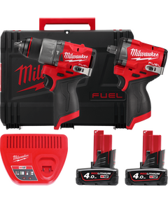 Набір з 2 безщіткових акумуляторних інструментів M12 FPP2X2-402X MILWAUKEE, фото  | SNABZHENIE.com.ua