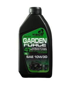 Олива моторна TM VIROK GARDEN FORCE 4T SAE 10W-30  для чотиритактних двигунів напівсинтетична 1 л, фото  | SNABZHENIE.com.ua