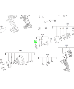 Шайба поліуретановая под вал для гайковертов MILWAUKEE, фото  | SNABZHENIE.com.ua