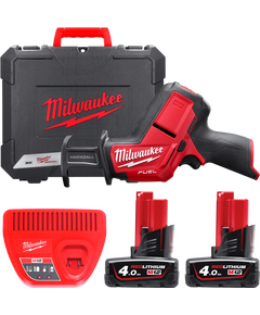 Пила сабельная аккумуляторная бесщеточная MILWAUKEE, M12 CHZ-402C (ЗУ, 2х4Ач, кейс), фото  | SNABZHENIE.com.ua