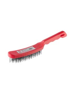 Щітка ручна, 5-рядна, пластиковий корпус, cталевий дріт, фото  | SNABZHENIE.com.ua