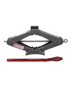 Домкрат механічний ромбоподібний, 1,5 т, з тріскачкою, гумовий упор, 90-370 мм, фото  | SNABZHENIE.com.ua