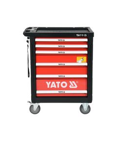 Шкаф YATO на колесах з 6 ящиками та 185 інструментами, 97x77 см, фото  | SNABZHENIE.com.ua