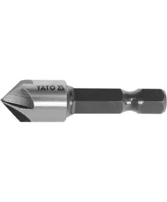 Зенкер конический по металлу YATO HSS, 10.4 мм, l = 40 мм, 5 кромок, HEX 1/4" (YT-44723), фото  | SNABZHENIE.com.ua