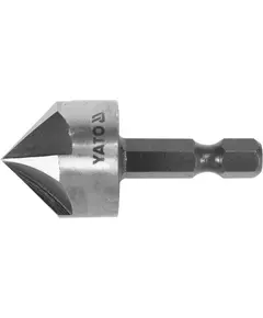 Зенкер конический по металлу YATO HSS, 20.5 мм, l = 45 мм, 5 кромок, HEX 1/4" (YT-44726), фото  | SNABZHENIE.com.ua