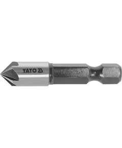 Зенкер конический по металлу YATO HSS, 8.3 мм, l = 40 мм, 5 кромок, HEX 1/4" (YT-44722), фото  | SNABZHENIE.com.ua