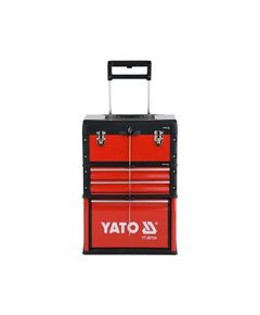 Чемодан-тележка YATO з 78 інструментами, 3 секції, 2 колеса YT-09104, фото  | SNABZHENIE.com.ua