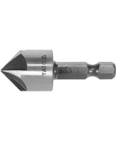 Зенкер конический YATO HSS 16.5 мм, 5 кромок, HEX 1/4, l=45 мм, фото  | SNABZHENIE.com.ua