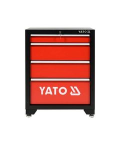 Шкаф для мастерской YATO с 4 ящиками 660x457x863 мм, фото  | SNABZHENIE.com.ua