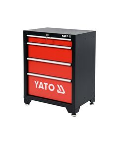 Шкаф для мастерской YATO с 4 ящиками 660x457x863 мм, фото  | SNABZHENIE.com.ua