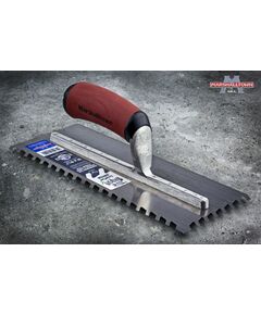 Профессиональный зубчатый шпатель зуб 10мм MARSHALLTOWN косой зуб 280 x 114 мм, фото  | SNABZHENIE.com.ua