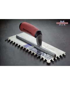 Профессиональный зубчатый шпатель зуб 13 мм MARSHALLTOWN косой зуб  280 x 114 мм, фото  | SNABZHENIE.com.ua